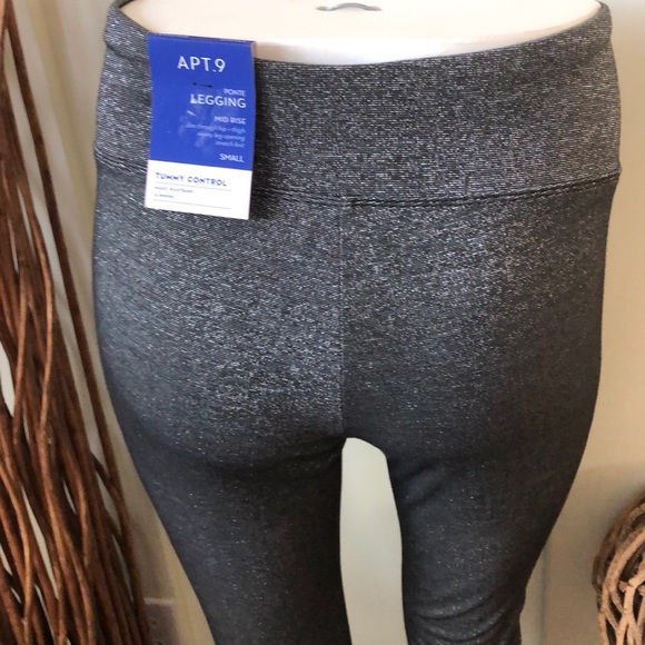 Apt.9 Silver Ponte Legging with Magic Waistband - Picture 5 of 7